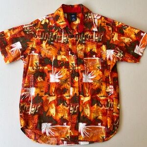 Gap boys multi color button up size S (6-7)